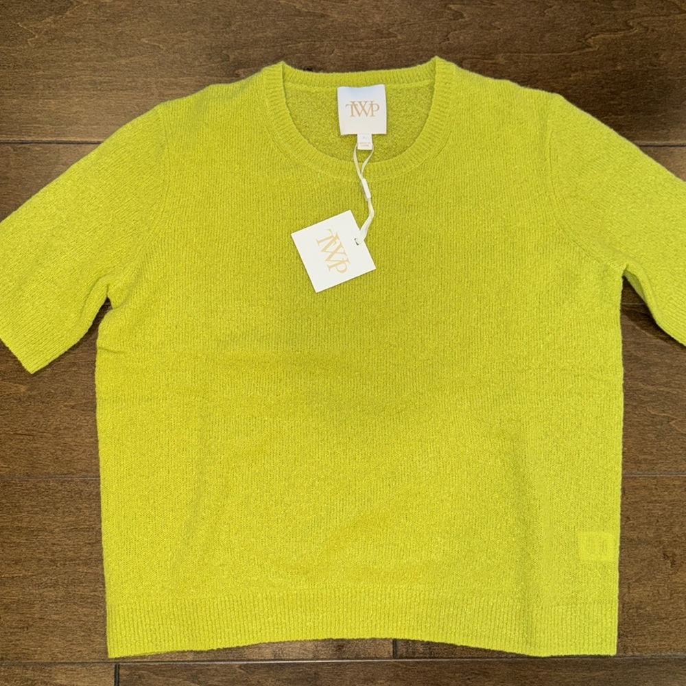 NEW TWP Audrey Short Sleeve Cashmere Sweater - Picture 3 of 7